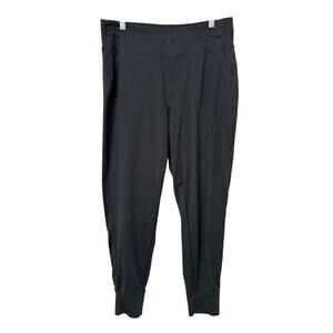 Lole High Rise Activewear Pants Joggers NO Drawstring Grey Pockets Comfy Cozy-M